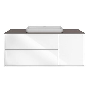 Изображение товара Тумба под раковину Kerama Marazzi Plaza Modern 120 см, подвесная, цвет белый, PLB.M.120.3WHT