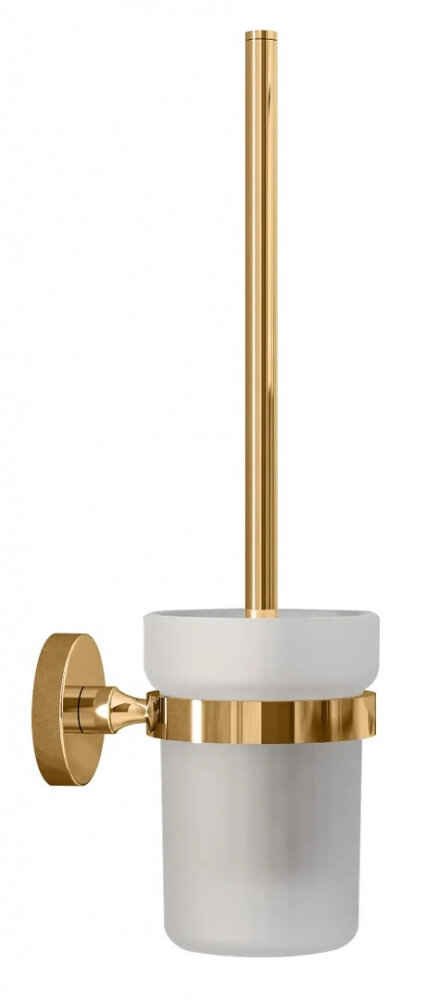 Изображение товара Ершик для унитаза Decor Banyo Alina Gold, настенный, золото, современный дизайн