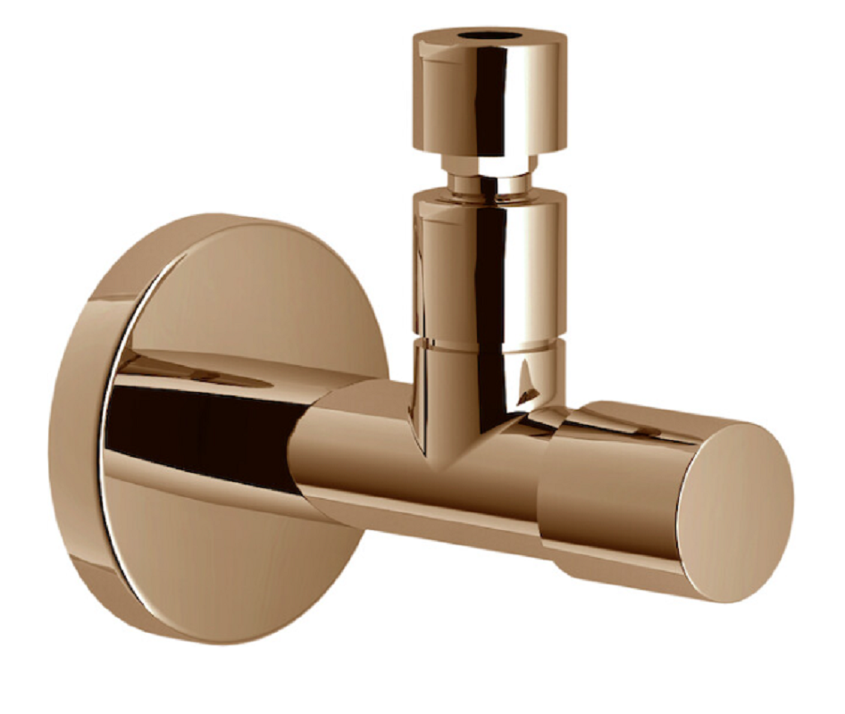Изображение товара Вентиль угловой Nobili с фильтром, цвет золото красное, AV00121/21RCP