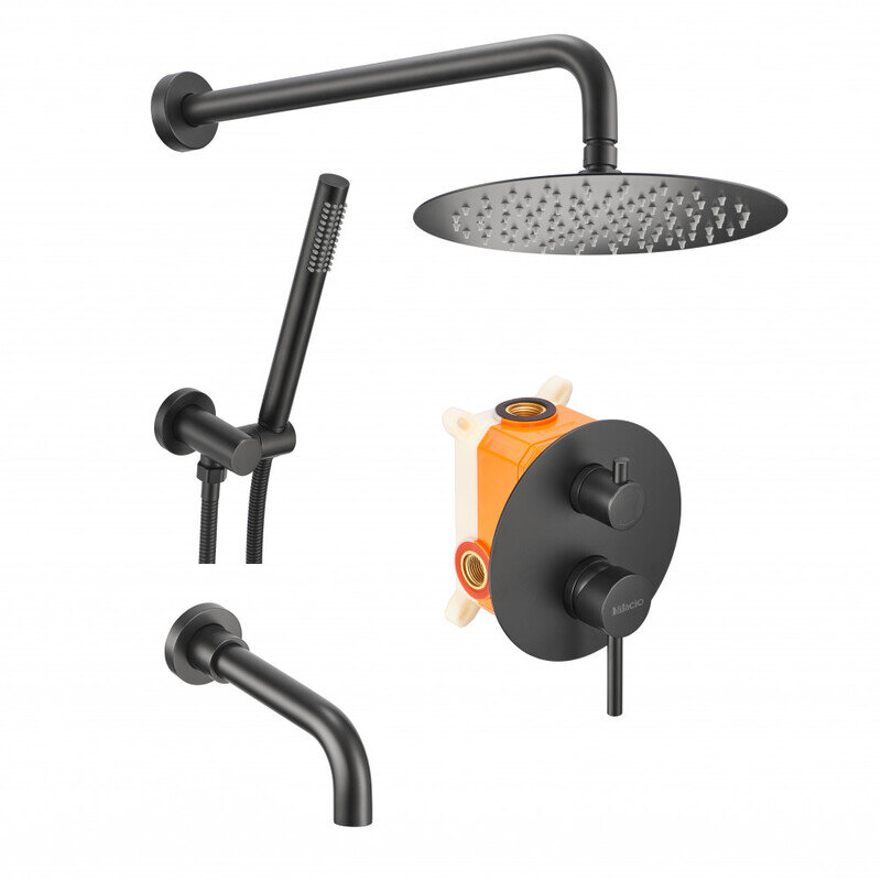 Изображение товара Душевая система Milacio Ultra MCU.150.MB для стильного современного интерьера