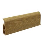 Плинтус Wimar ПВХ напольный, 68 x 22 x 2500 мм, дуб гроссо, 4075040 - фото 1