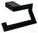 Держатель туалетной бумаги Decor Banyo SS 304 Black SS304 007 04 без крышки, черный матовый - фото 1