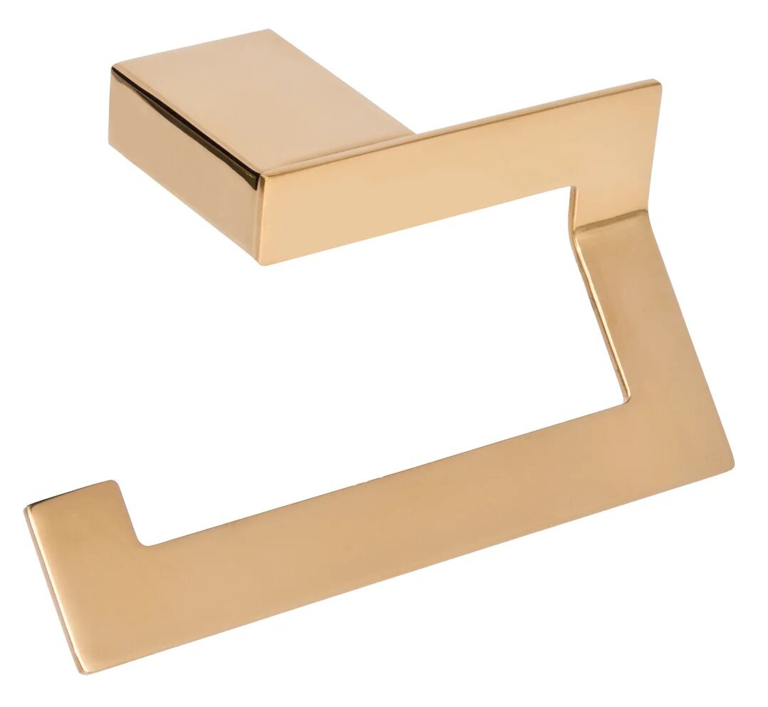 Изображение товара Держатель туалетной бумаги Decor Banyo SS 304 Gold без крышки настенный 12.5x7.2x15.9 см золото