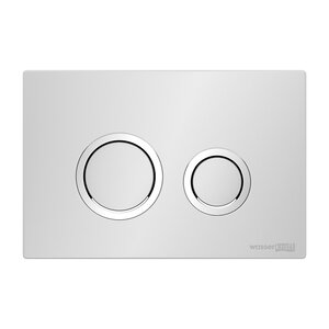 Изображение товара Клавиша смыва WasserKraft, механическая, кнопки круглые, белая, WH01