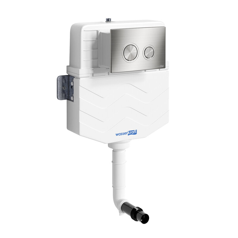 Изображение товара Смывной бачок WasserKraft Aller 10 для унитаза механическая кнопка никель