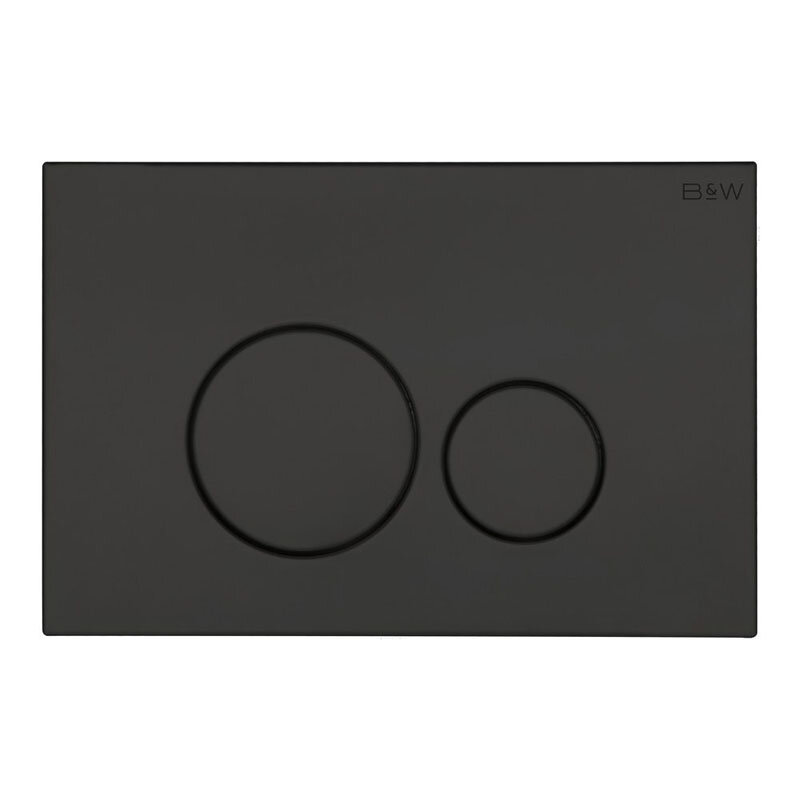 Изображение товара Клавиша смыва для унитаза Black&White Universe WPI-09510GM механическая вороненая сталь gunmetal