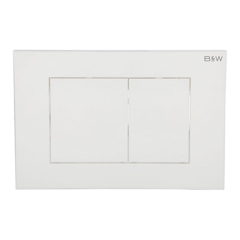 Изображение товара Клавиша смыва для унитаза Black&White Universe WPI-09531 механическая глянцевая слоновая кость