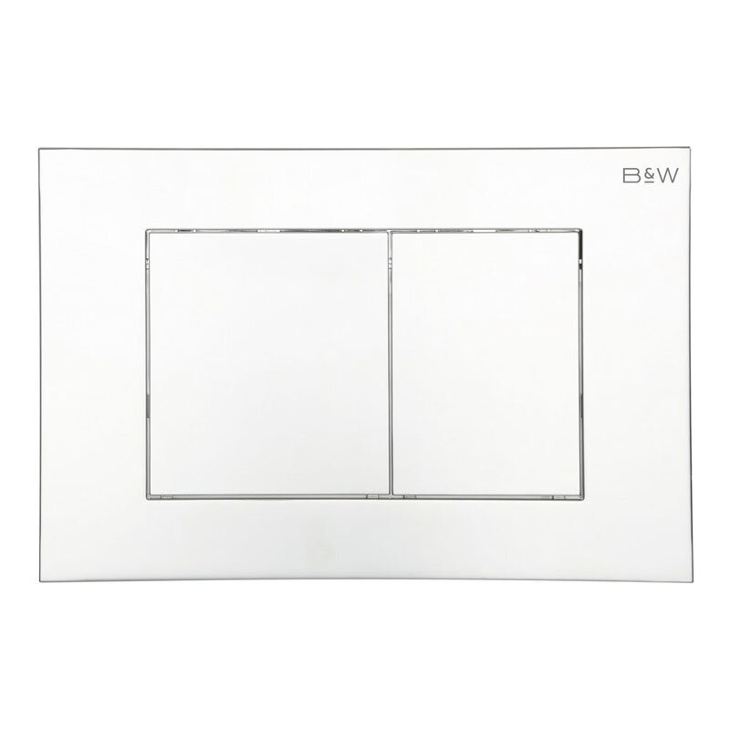 Изображение товара Клавиша смыва Black&White Universe WPI-09533 в цвете Bright Chrome