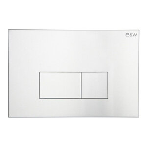 Изображение товара Клавиша смыва Black&White Universe WPI-09544, для унитаза, механическая, цвет Silver Coated (серебристый хром), 09544