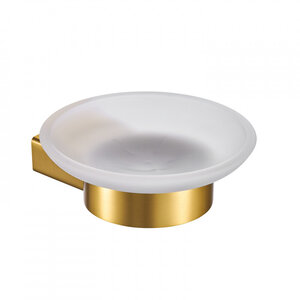 Изображение товара Мыльница Milacio Ultra MCU.962.GD настенная из стекла и нержавейки золото