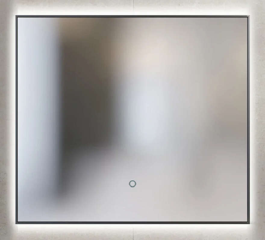 Изображение товара Зеркало Sanvit Панорама black 80 см с LED подсветкой и сенсорным выключателем