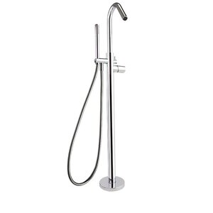 Изображение товара Напольный смеситель Ramon Soler Tzar для ванны и душа с душевым гарнитуром, хром