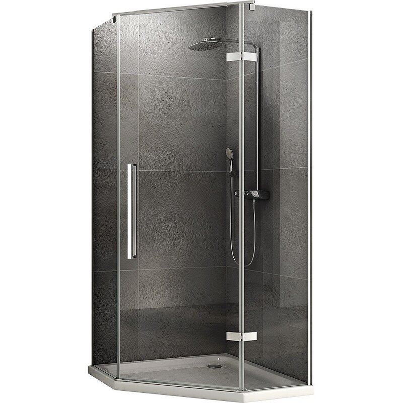 Изображение товара Душевой уголок Abber Ewiges Wasser 90x90 см прозрачное стекло хром профиль