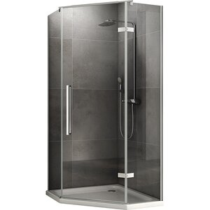 Изображение товара Душевой уголок Abber Ewiges Wasser, 90 х 90 см, стекло прозрачное, профиль хром, AG05090