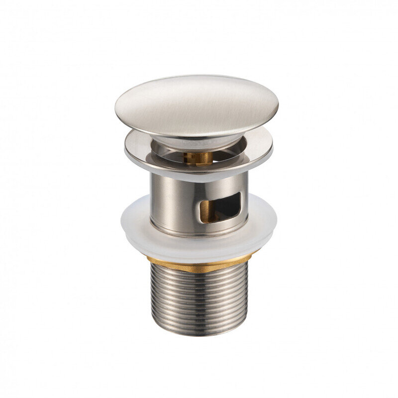 Изображение товара Донный клапан Milacio Ultra MCU.050.SS для раковины с переливом из нержавеющей стали