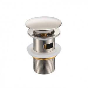 Изображение товара Донный клапан Milacio Ultra MCU.050.SS для раковины с переливом из нержавеющей стали