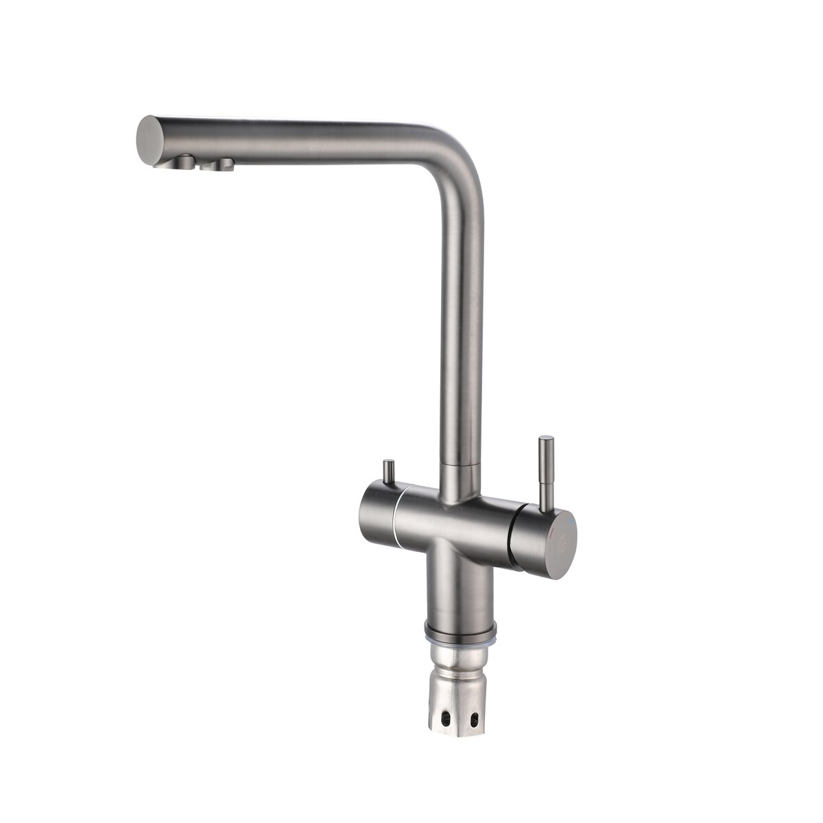 Изображение товара Смеситель для кухонной мойки РМС под фильтр нержавеющая сталь SUS127PVD-017F-015