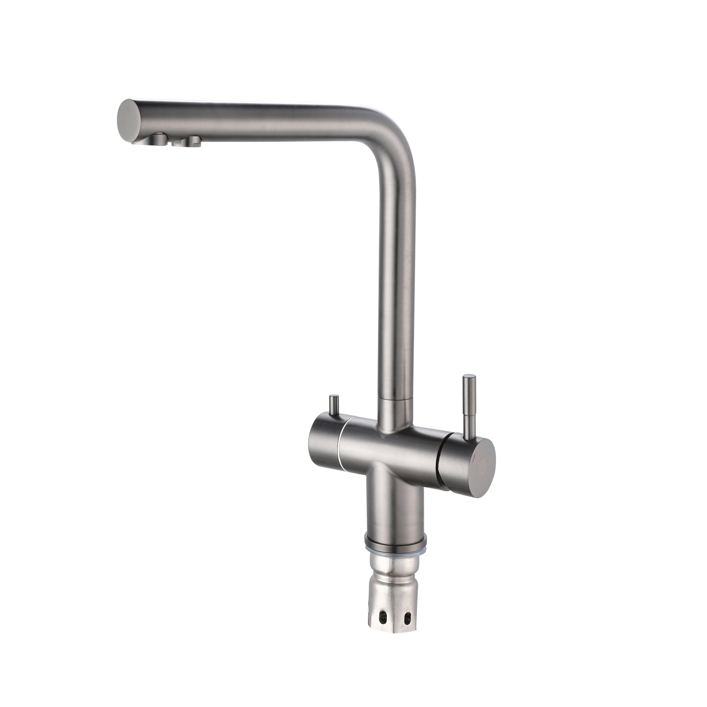 Изображение товара Смеситель для кухонной мойки РМС под фильтр нержавеющая сталь SUS127PVD-017F-015