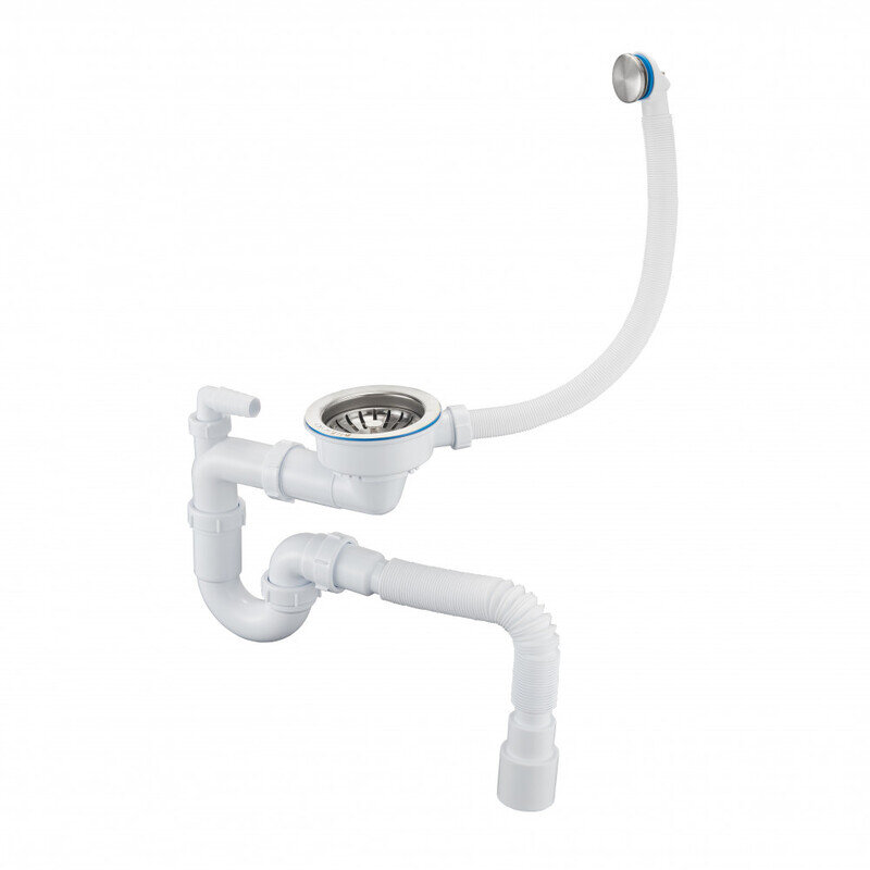 Изображение товара Сифон для кухонной мойки Milacio 3 1/2 MC.011.SS нержавеющая сталь