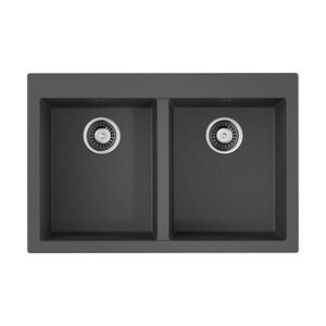 Изображение товара Кухонная мойка Omoikiri Bosen 80-2-PL искусственный гранит платина 80 см