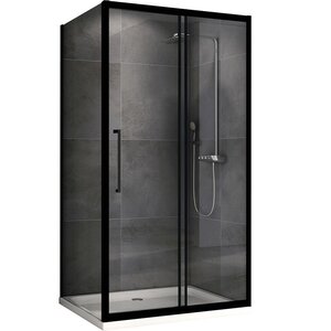 Изображение товара Душевой уголок Abber Schwarzer Diamant AG30160BH-S70B, 160 х 70 см, стекло прозрачное, профиль черный матовый