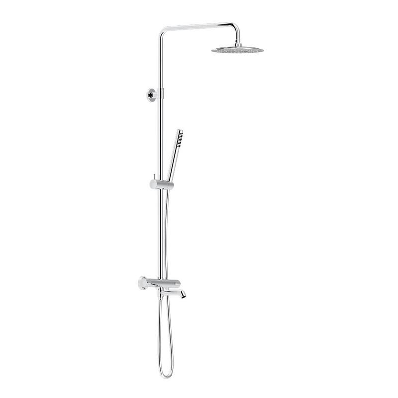 Изображение товара Душевая система Damixa Scandinavian Pure, термостатическая, с изливом, хром, 936810000