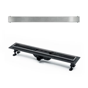 Изображение товара Дренажный канал Timo Eco SP10-60, 60 см, желоб из пластика, вставка под плитку, хром, SP10600-PG10600