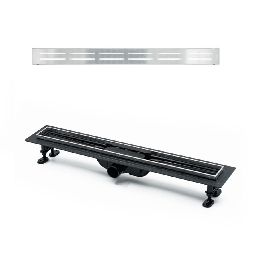 Изображение товара Дренажный канал Timo Eco SP10-600 60 см из пластика с перфорированной решеткой хром