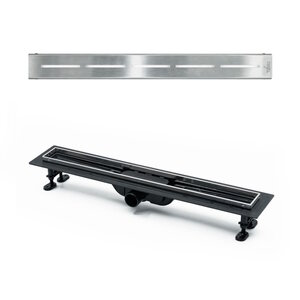 Изображение товара Дренажный канал Timo Eco SP10-700, 70 см, желоб из пластика, перфорированная решетка, хром, SP10700-SG10700