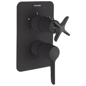 Изображение товара Смеситель для душа Ramonsoler Adagio 911512SNM черный матовый с термостатом