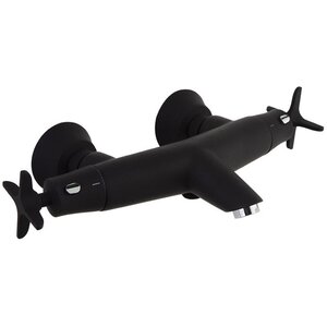 Изображение товара Смеситель Ramonsoler Adagio 913901SNM для ванны и душа, термостатический, на 2 потребителя, цвет черный матовый