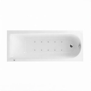 Изображение товара Ванна акриловая Excellent Aurum Slim Aero 180 x 80 см, с аэромассажем, WAEX.AUR18S.AERO.CR