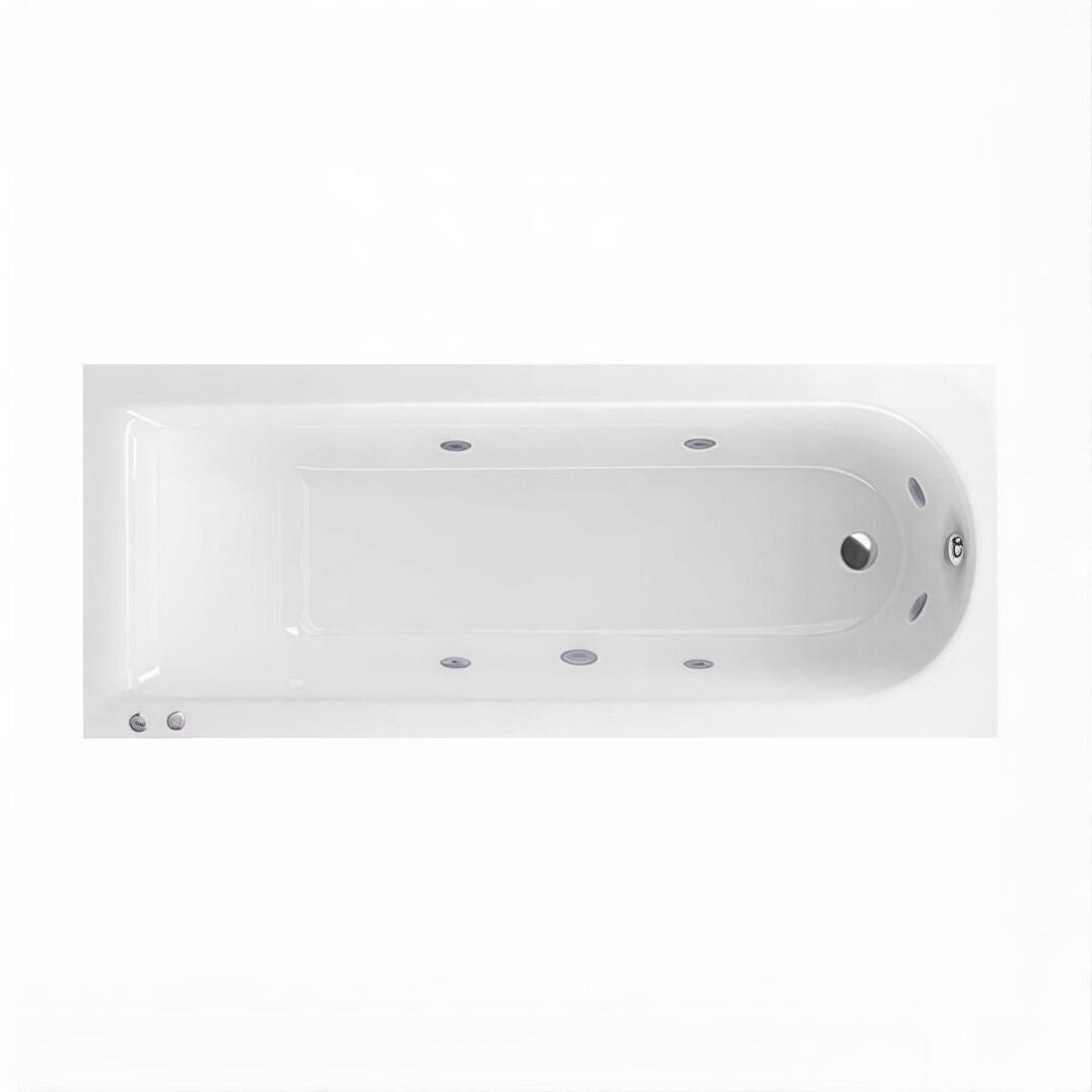 Изображение товара Ванна гидромассажная Excellent Aurum Slim Hydro, 180 х 80 см, WAEX.AUR18S.HYDRO.CR