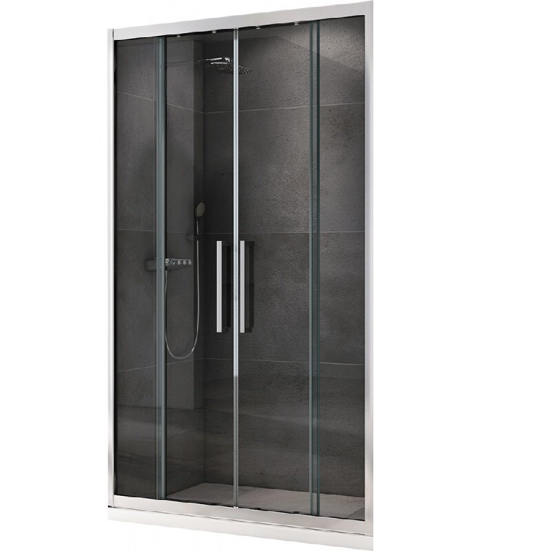 Изображение товара Душевая дверь Abber Schwarzer Diamant 150x195 см стекло прозрачное хром