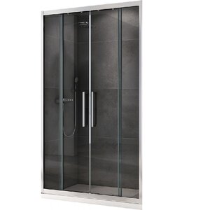 Изображение товара Душевая дверь Abber Schwarzer Diamant, 160 х 195 см, стекло прозрачное, профиль хром, AG33160H
