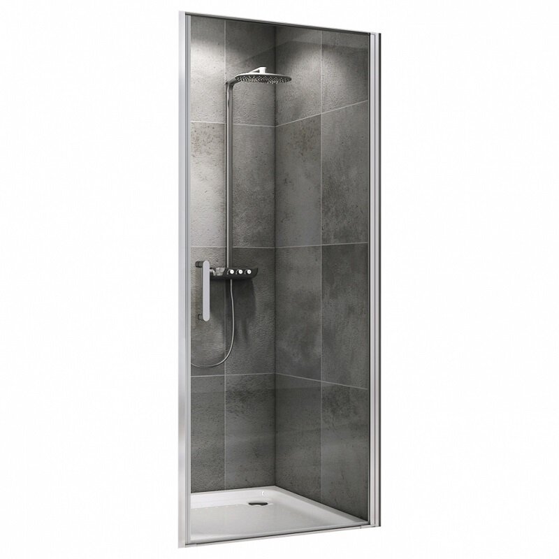 Изображение товара Душевая дверь Abber Sonnenstrand, 70 х 195 см, профиль хром, стекло прозрачное, AG04070