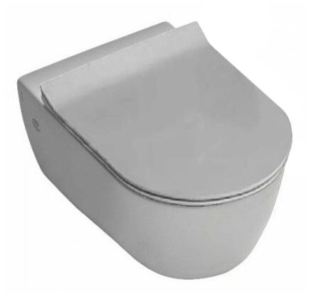 Изображение товара Подвесной безободковый унитаз Rimless Hatria Fusion Y1CC01 с микролифт, белый