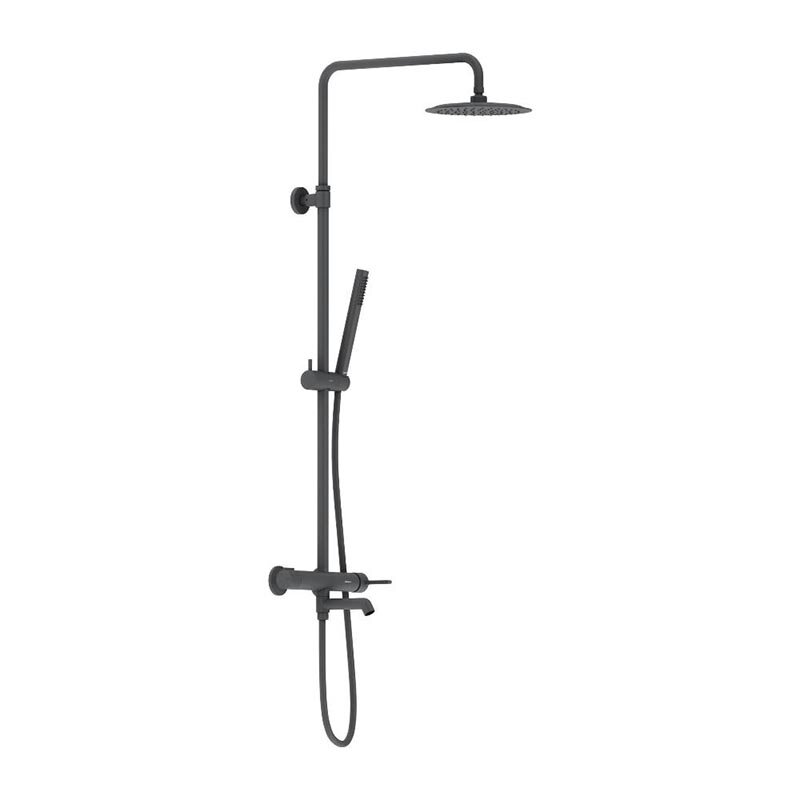 Изображение товара Душевая система Damixa Scandinavian Pure 936740300, черный матовый