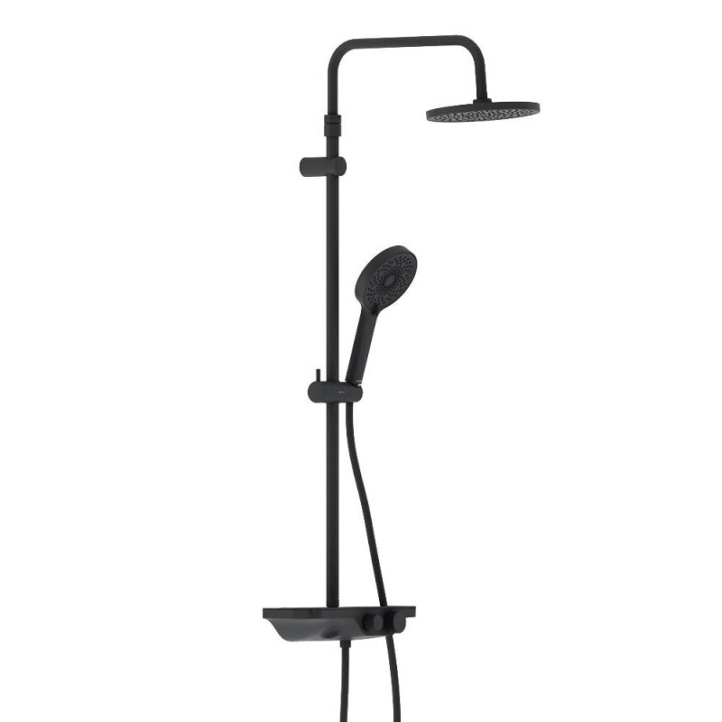 Изображение товара Душевая система Damixa Apollo 947730300 черный матовый с 3 режимами лейки