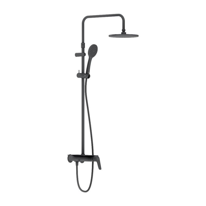 Изображение товара Душевая система Damixa Jupiter 977780300, цвет черный матовый