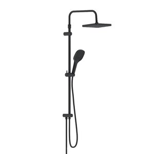 Изображение товара Душевой гарнитур Damixa Merkur 940000300, с верхним душем, черный матовый