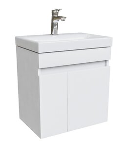 Изображение товара Тумба с раковиной Iddis Zodiac 50 см подвесная белый матовый