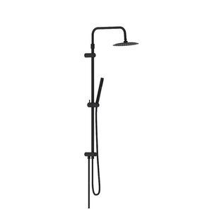 Изображение товара Душевой гарнитур Damixa Scandinavian Pure, с верхним душем, черный матовый, 936000300