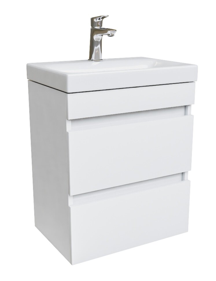 Изображение товара Тумба с раковиной Iddis Zodiac 50 см подвесная белый матовый