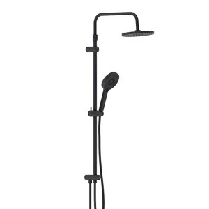 Изображение товара Душевой гарнитур Damixa Apollo 947000300, с верхним душем, черный матовый