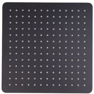 Изображение товара Верхний душ Ramonsoler с шарнирным соединением 25 см нержавеющая сталь черный матовый RK250NM