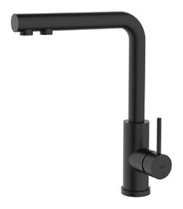 Изображение товара Смеситель для кухонной мойки Iddis Rule RULBLLFi05 с подключением к фильтру черный матовый