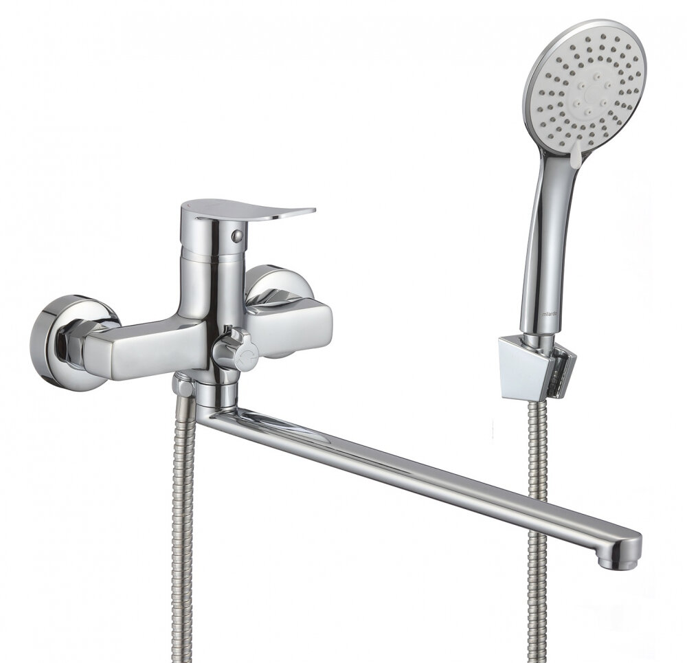 Изображение товара Смеситель Milardo Demi DEMSB00M10 для ванны и душа с длинным изливом