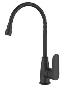 Изображение товара Смеситель Milardo Meal M07BL2FM05 для кухонной мойки, излив гибкий, душевая насадка, черный матовый