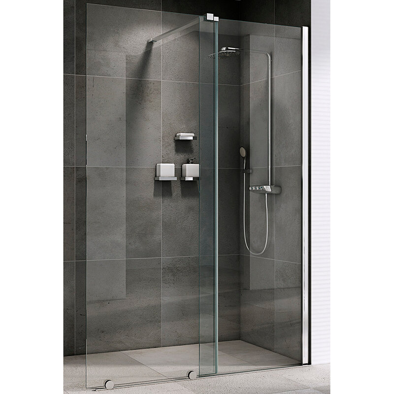 Изображение товара Душевая стенка Abber Komfort 120 см стекло хром Германия